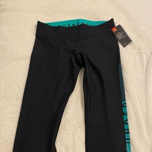 Under Armour Black and Teal Women's Pants